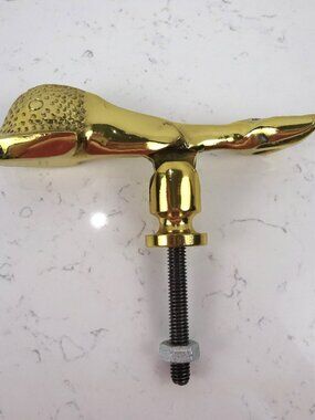 Unbranded Gold Brass Dolphin Door Knocker Striker Replacement Piece